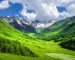 Mountains. Beautiful landscape of mountain valley. Scenic mountains. Amazing green mountain valley. Svaneti, Georgia